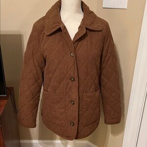 Brown Quilted Women's Jacket